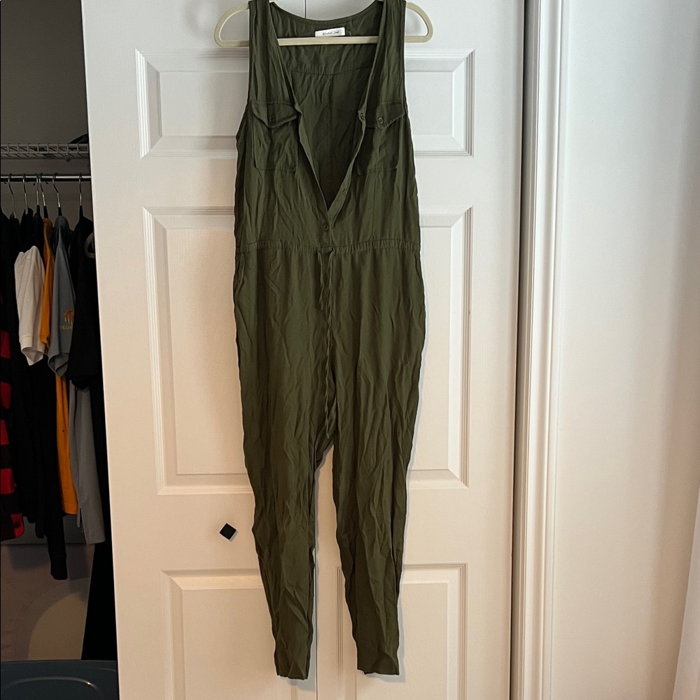 Mustard Seed Olive Green Jumpsuit